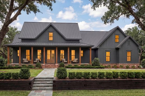 Exterior - Front Elevation 7 for Farmhouse House Plan #430-160 - 3 bed, 2.5 bath