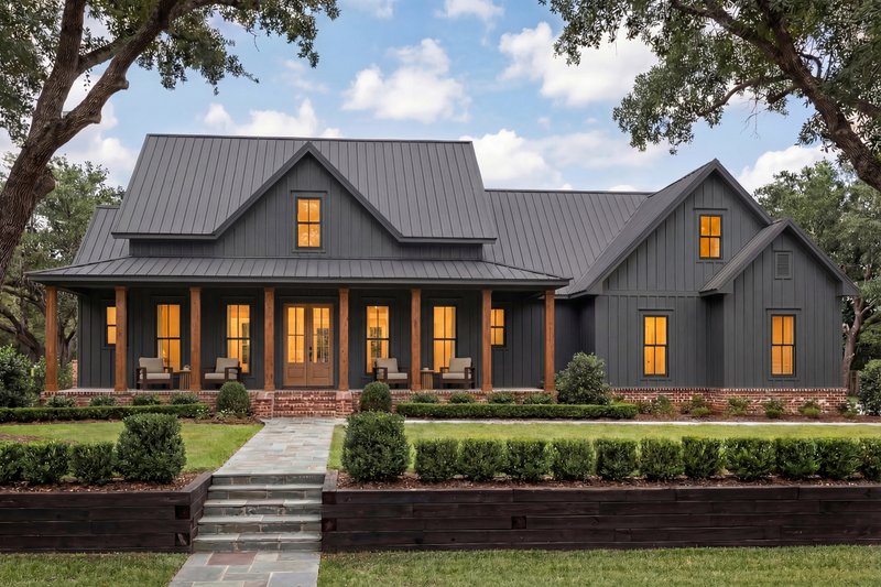 Dream House Plan - Exterior - Front Elevation 7 for Farmhouse House Plan #430-160 - 3 bed, 2.5 bath