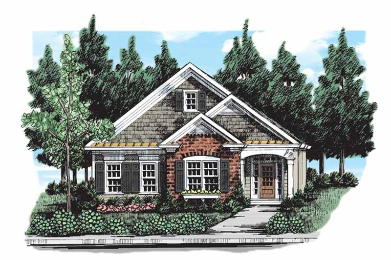 Home Plan - Country Exterior - Front Elevation Plan #927-300