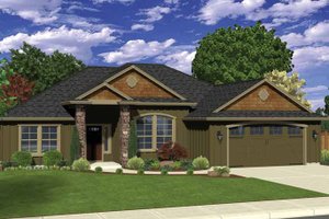 Ranch Exterior - Front Elevation Plan #943-33