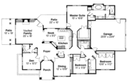 Modern Style House Plan - 3 Beds 2.5 Baths 2596 Sq/Ft Plan #124-215 