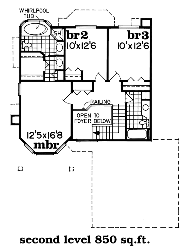 Dream House Plan - Contemporary Floor Plan - Upper Floor Plan #47-1046