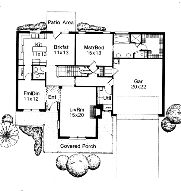 House Design - Victorian Floor Plan - Main Floor Plan #310-1117