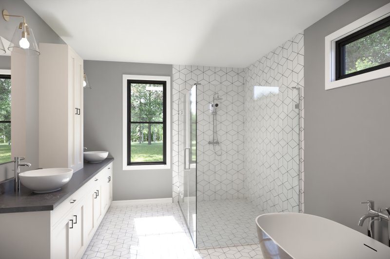Dream House Plan - Interior - Master Bathroom for Farmhouse House Plan #1089-44 - 3 bed, 2.5 bath