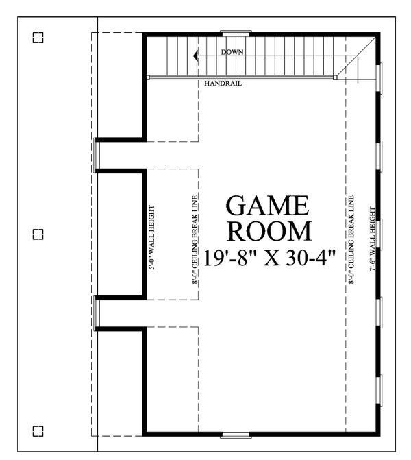 Craftsman Floor Plan - Upper Floor Plan #137-393