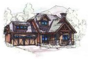 European Style House Plan - 3 Beds 2.5 Baths 1834 Sq/Ft Plan #17-2260 