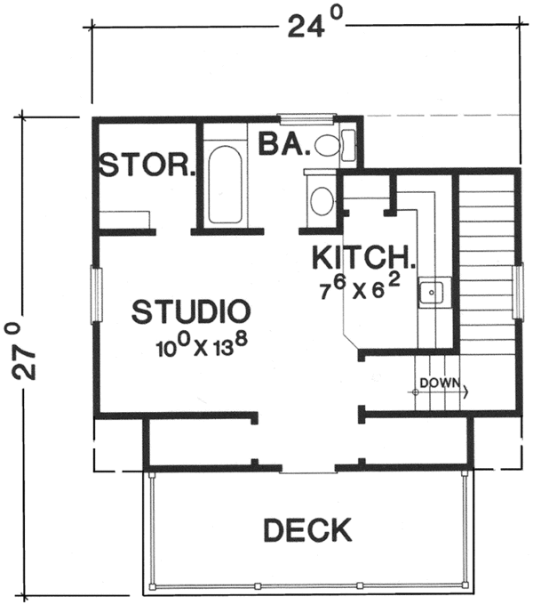 House Blueprint - Traditional Floor Plan - Upper Floor Plan #472-314