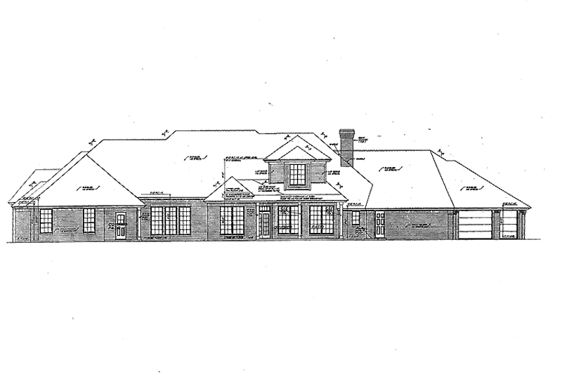 Dream House Plan - Exterior - Rear Elevation for Mediterranean House Plan #310-1144 - 4 bed, 4 bath
