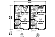 Traditional Style House Plan - 5 Beds 2 Baths 2434 Sq/Ft Plan #25-4519 