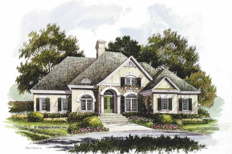 House Design - Country Exterior - Front Elevation Plan #429-205