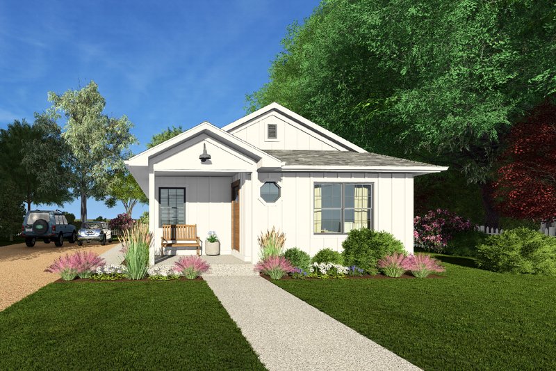 Architectural House Design - Cottage Exterior - Front Elevation Plan #126-269