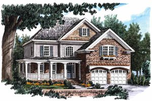 Country Exterior - Front Elevation Plan #927-736