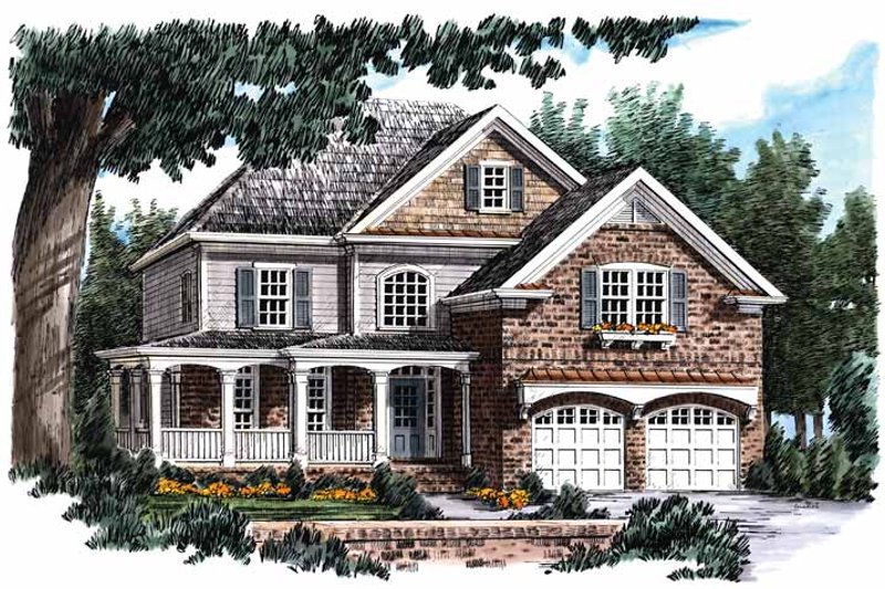 House Blueprint - Country Exterior - Front Elevation Plan #927-736