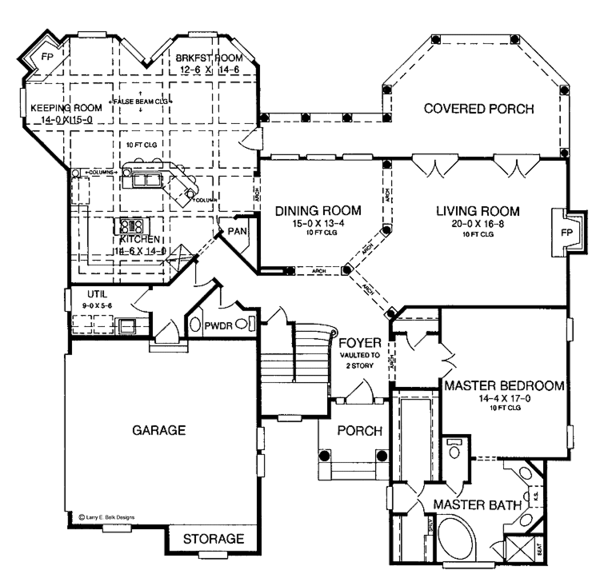 House Plan Design - Traditional Floor Plan - Main Floor Plan #952-95