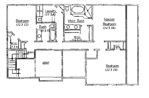 House Plan Design - Country Floor Plan - Upper Floor Plan #945-39