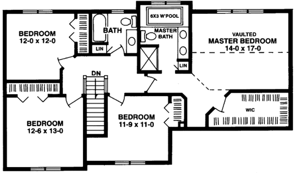 House Plan Design - Prairie Floor Plan - Upper Floor Plan #981-35