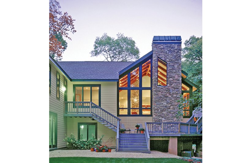 Home Plan - Exterior - Rear Elevation 1 for Contemporary House Plan #314-287 - 5 bed, 3.5 bath