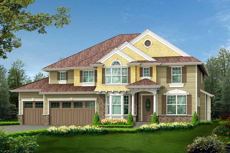 Home Plan - Craftsman Exterior - Front Elevation Plan #132-440