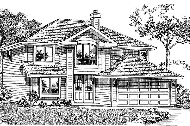 House Plan Design - Traditional Exterior - Front Elevation Plan #47-916