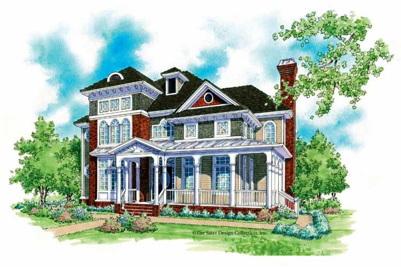Victorian Style House Plan - 3 Beds 3.5 Baths 2847 Sq/Ft Plan #930-200
