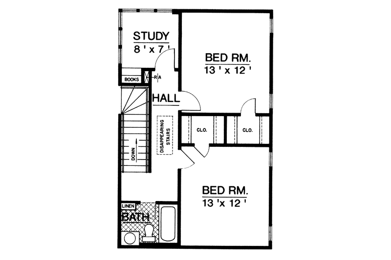Home Plan - Floor Plan - Upper Floor House Plan #45-502 - 3 bed, 2.5 bath