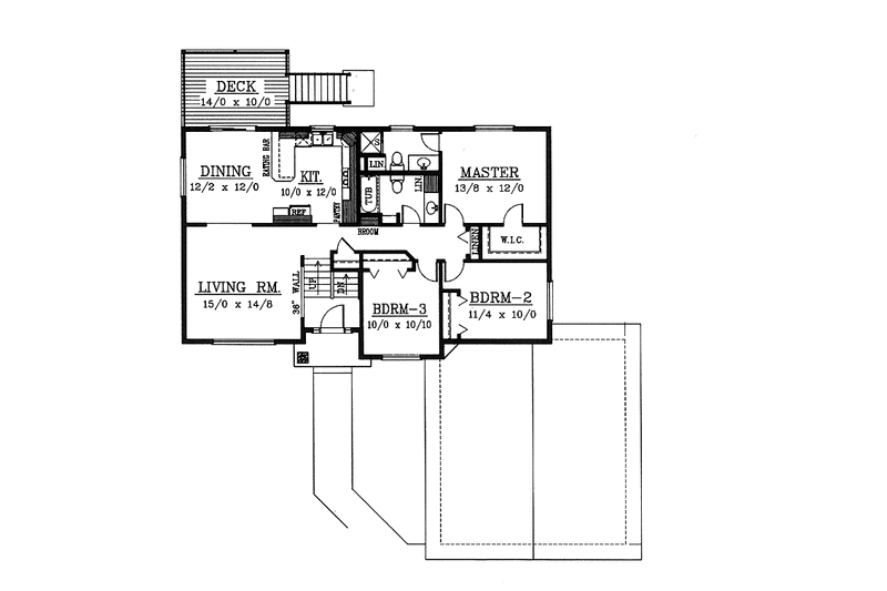 Dream House Plan - Floor Plan - Main Floor for Traditional House Plan #1037-46 - 5 bed, 2 bath