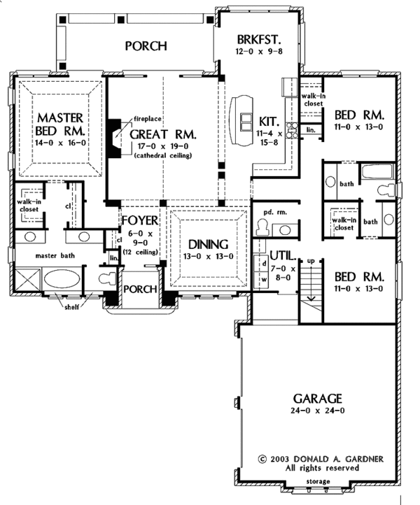 Architectural House Design - European Floor Plan - Main Floor Plan #929-692