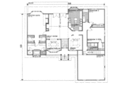 European Style House Plan - 3 Beds 2 Baths 2548 Sq/Ft Plan #30-180 