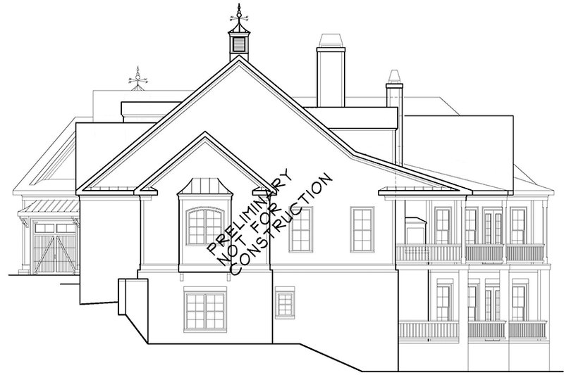 Architectural House Design - Exterior - Other Elevation for European House Plan #927-966 - 4 bed, 4.5 bath