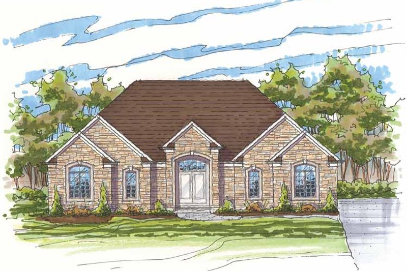 Home Plan - Traditional Exterior - Front Elevation Plan #435-19