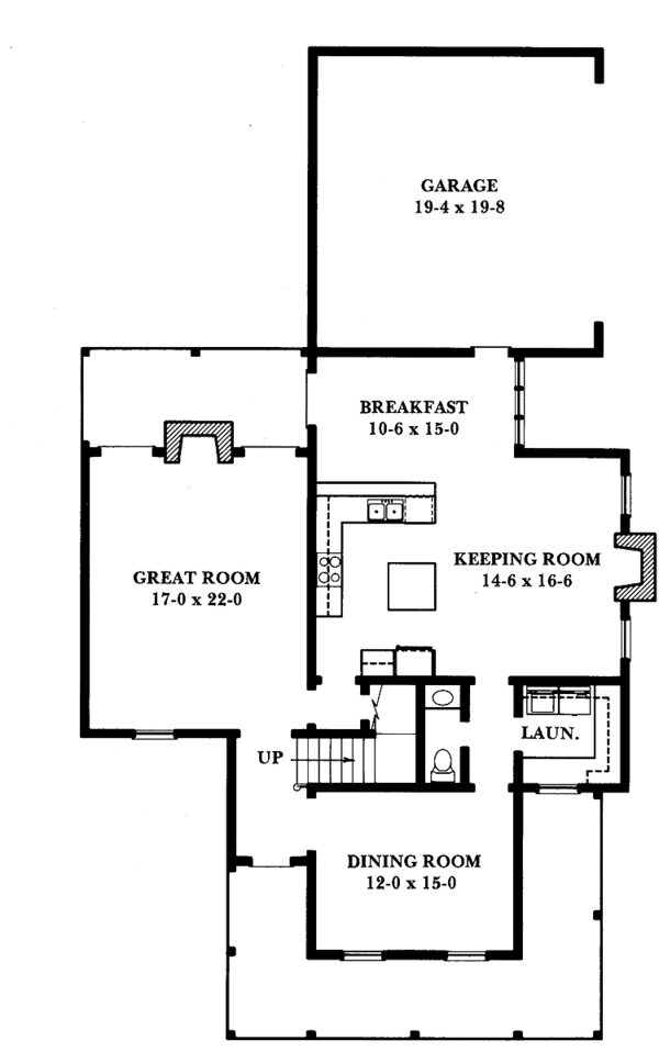 Dream House Plan - Victorian Floor Plan - Main Floor Plan #1047-20