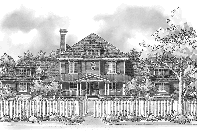 Dream House Plan - Exterior - Front Elevation 3 for Colonial House Plan #930-204 - 3 bed, 2.5 bath