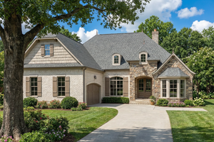 European Exterior - Front Elevation Plan #17-2482