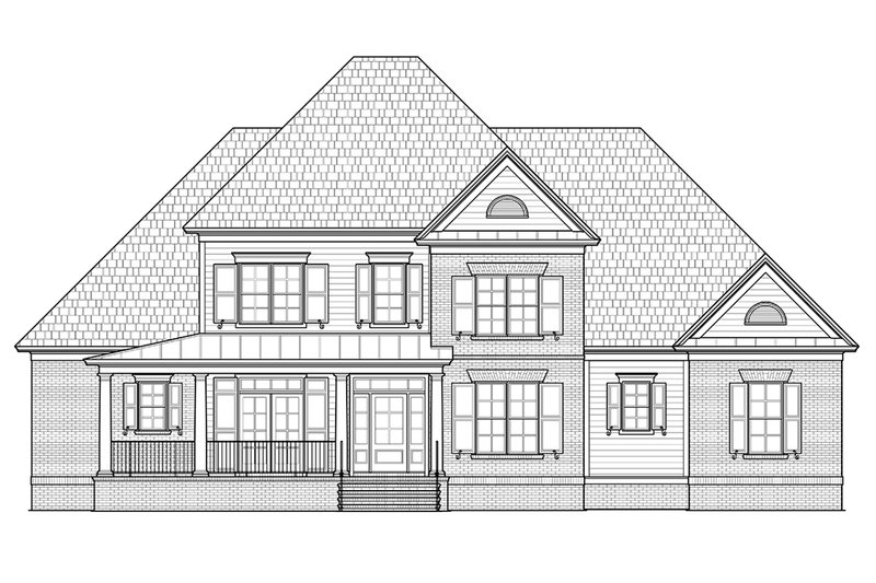 Home Plan - Exterior - Front Elevation 3 for Farmhouse House Plan #1054-26 - 4 bed, 3.5 bath