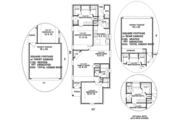 Southern Style House Plan - 2 Beds 2 Baths 1162 Sq/Ft Plan #81-129 