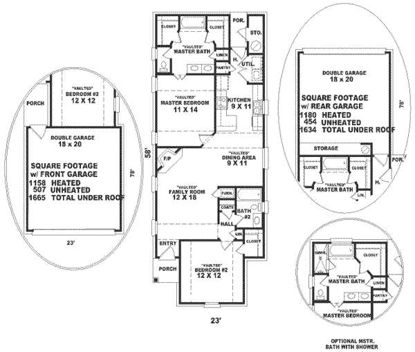Southern Floor Plan - Main Floor Plan #81-129