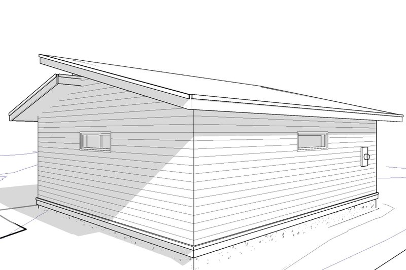 Dream House Plan - Exterior - Rear Elevation for Modern House Plan #895-174, 0 bath