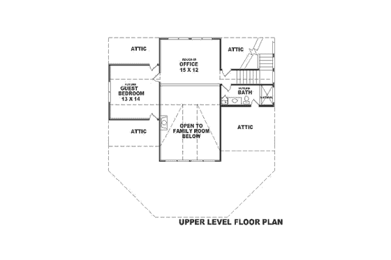 Floor Plan - Upper Floor House Plan #81-170 - 3 bed, 3 bath