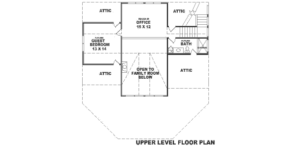 Floor Plan - Upper Floor Plan #81-170