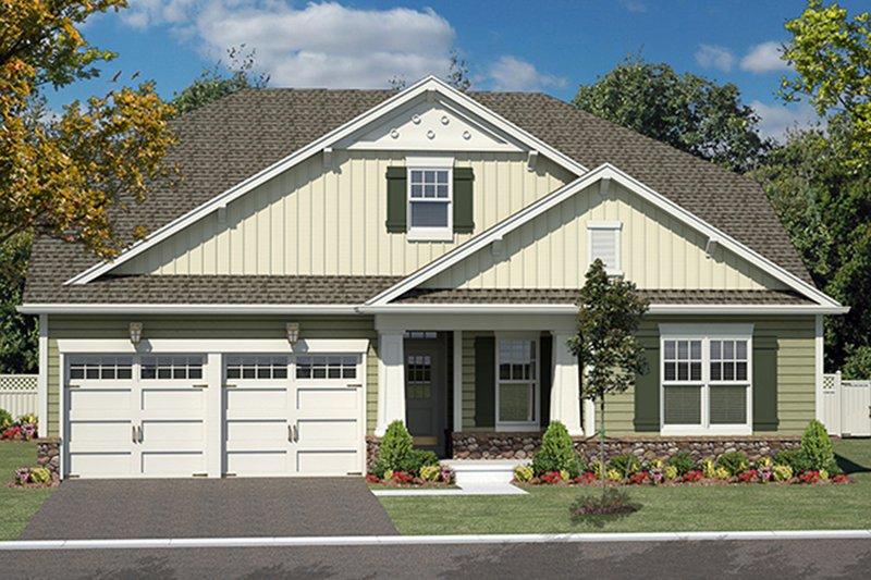 Dream House Plan - Craftsman Exterior - Front Elevation Plan #316-281