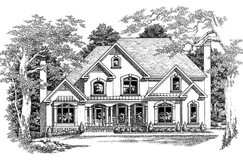 Home Plan - Exterior - Front Elevation 6 for European House Plan #927-102 - 4 bed, 3.5 bath