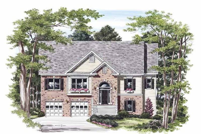 House Blueprint - Colonial Exterior - Front Elevation Plan #927-460