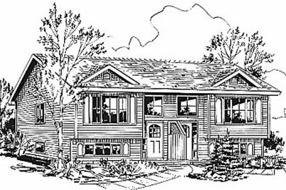 Exterior - Other Elevation for Traditional House Plan #18-313 - 4 bed, 2 bath