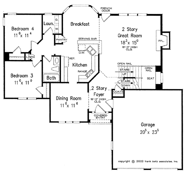 House Plan Design - Colonial Floor Plan - Main Floor Plan #927-896