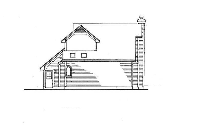 Home Plan - Exterior - Rear Elevation for Craftsman House Plan #320-565 - 3 bed, 2.5 bath