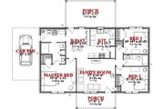 Ranch Style House Plan - 3 Beds 2 Baths 1437 Sq/Ft Plan #63-363 