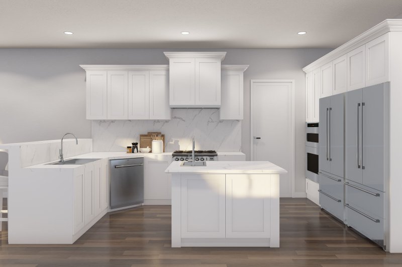 Architectural House Design - Interior - Kitchen 2 for European House Plan #17-2387 - 4 bed, 3.5 bath