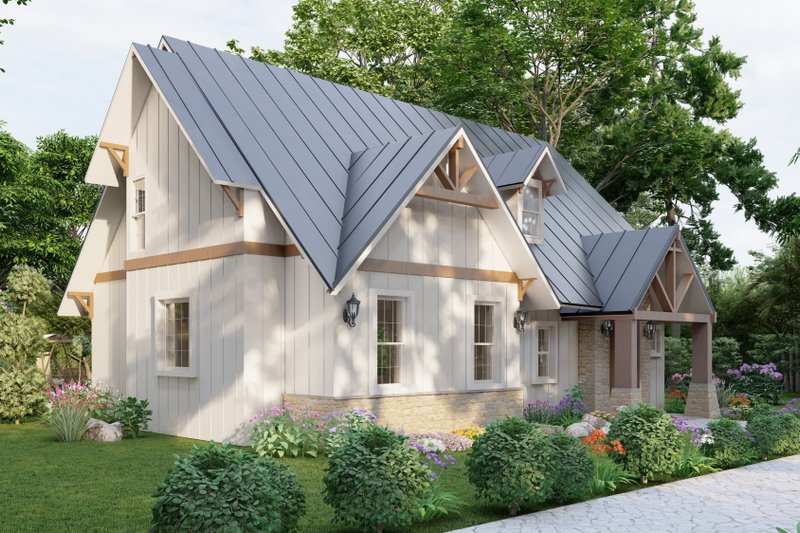 Architectural House Design - Exterior - Other Elevation for Craftsman House Plan #54-557 - 3 bed, 2 bath