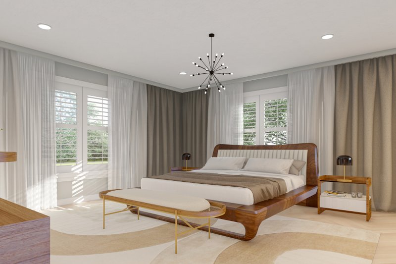 House Design - Interior - Master Bedroom for Traditional House Plan #1060-17 - 7 bed, 4 bath