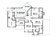 European Style House Plan - 4 Beds 3.5 Baths 2681 Sq/Ft Plan #67-538 